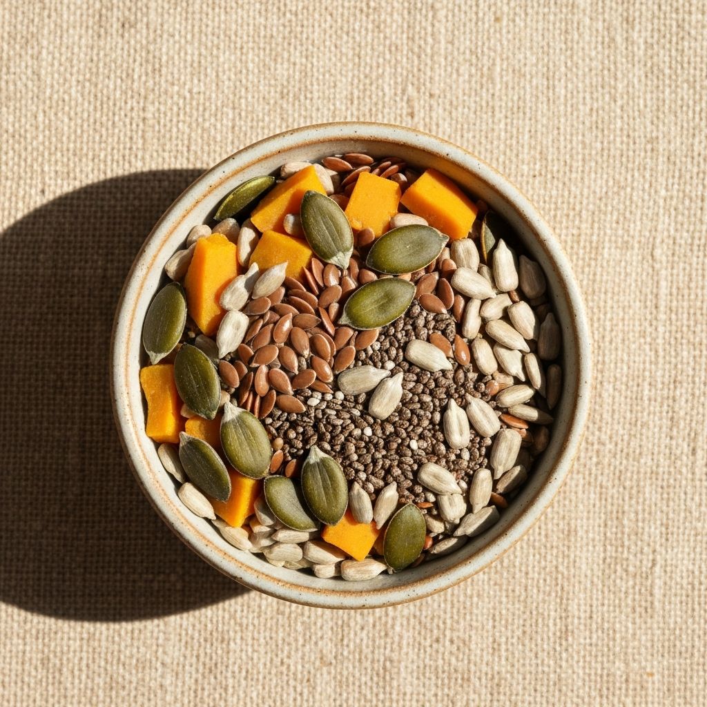 Mixed Seeds — Pumpkin, sunflower, flax & chia.